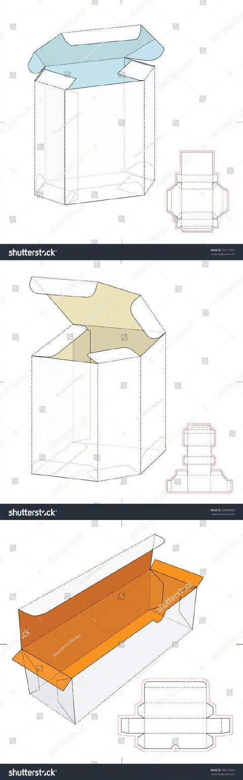 很全的盒型包装设计展开图，需要的可以收了～(图1)