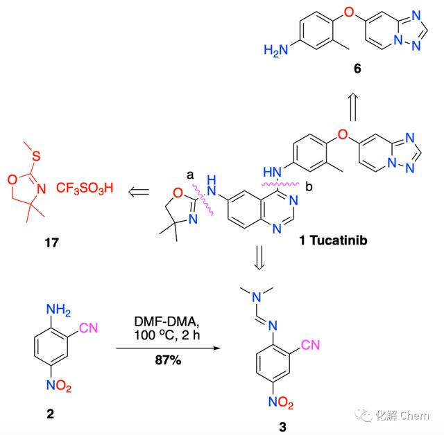 New synthetic route of Tucatinib, a new anti-breast cancer drug