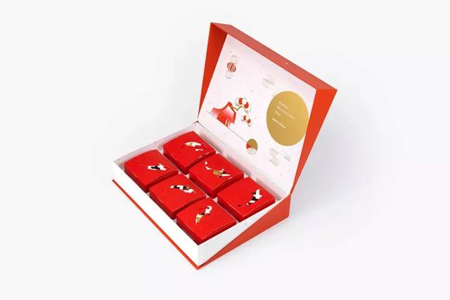 12+月饼礼盒的包装设计，颜值很高又赋有设计感(图64)
