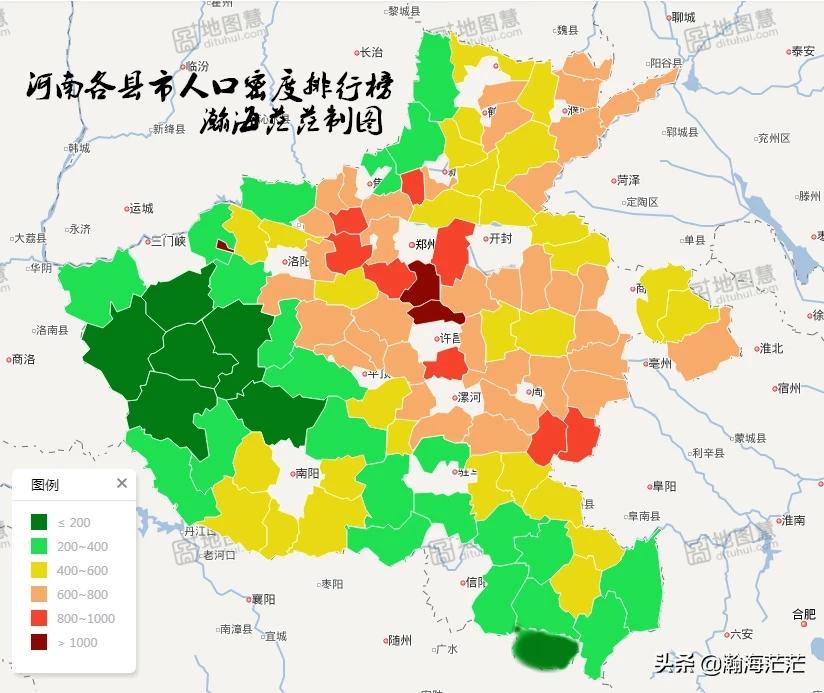 郑州人口密度分布图图片