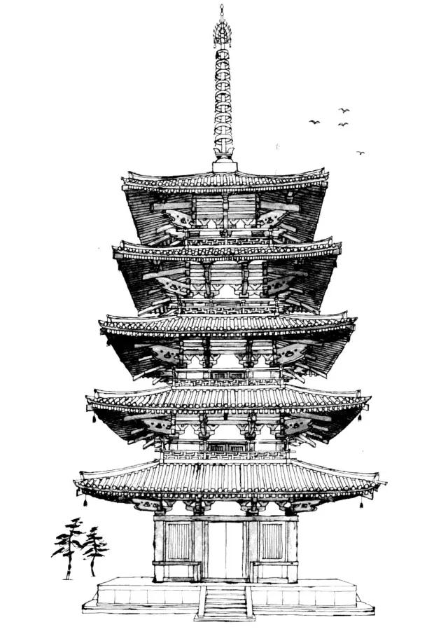 艺术与设计- 日本最古老的木塔——法隆寺五重塔建造流程