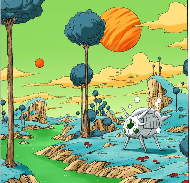 那美克星风景(后期电脑上色)那美克星风景(鸟山明手工上色)而如果看过