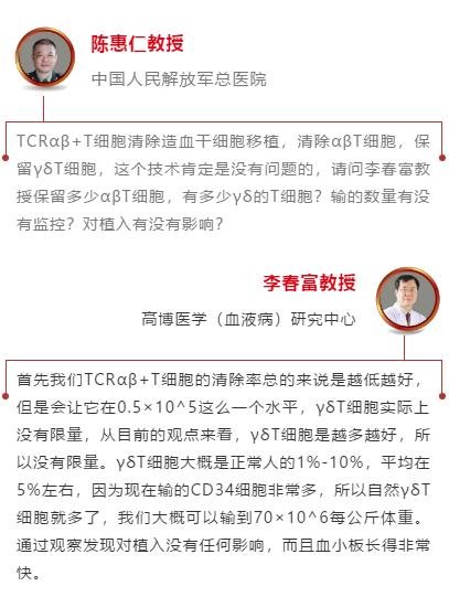 新闻资讯 专家热议tcrab T细胞清除 单倍体联合脐带血等多种临床移植技术 高博医疗集团