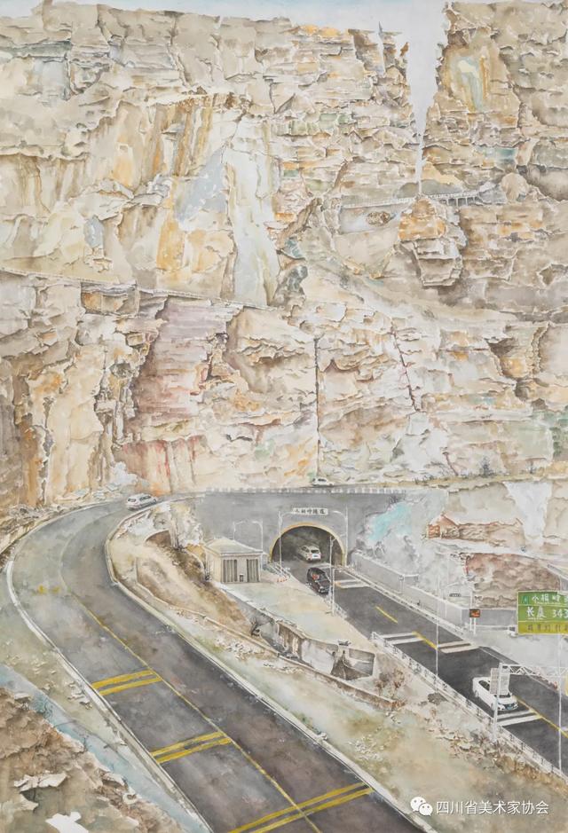 《脱贫印象》78cm×108cm 水彩孙旭东《收获》109cm×78cm 水粉余剑恒