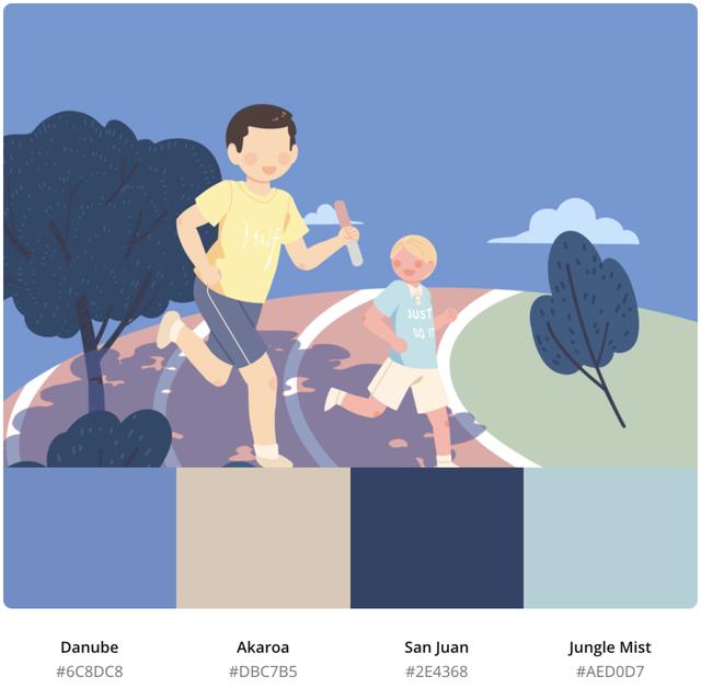 灵感来袭55张夏日配色设计这就是夏天