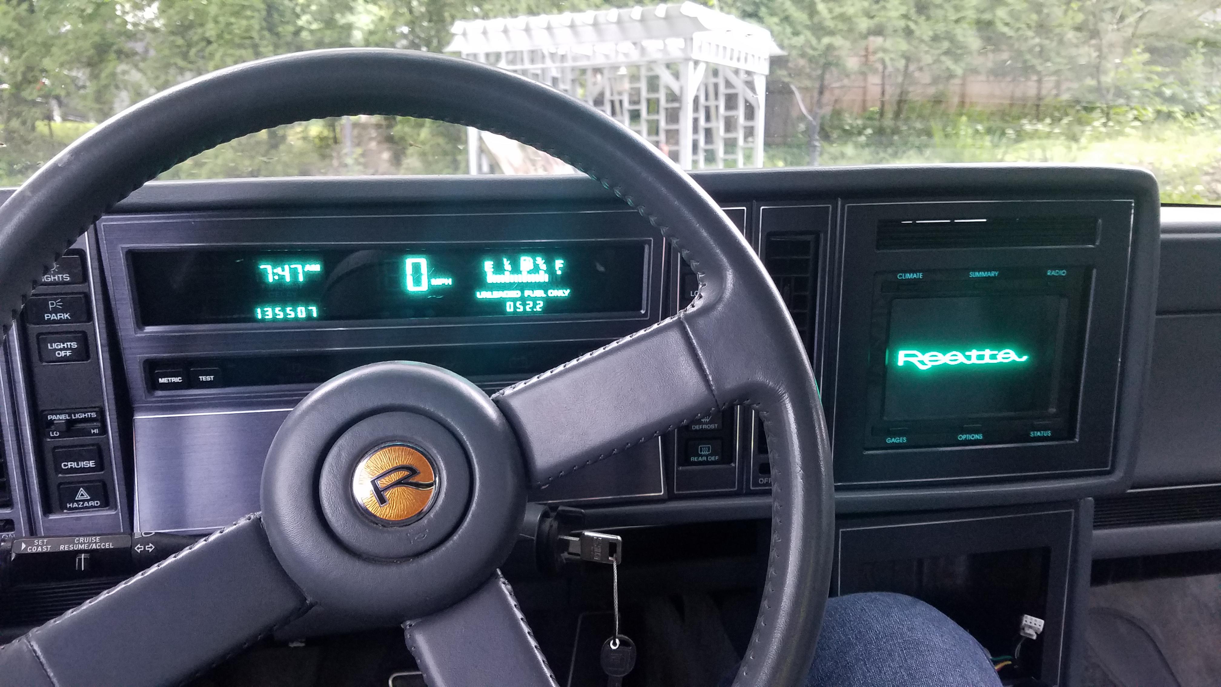 The Buick Riviera Had A Touchscreen Display Way Back In 1986