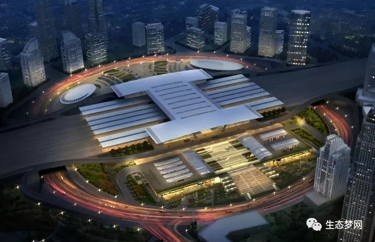 滨海西站市政配套工程北广场部分2023年完工！地铁、景观平台… - 交通出行 -生态梦网 -- 中新天津生态城社区门户网站