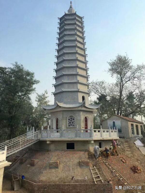 Why are there stone stupas in Buddhist temples and what is the
