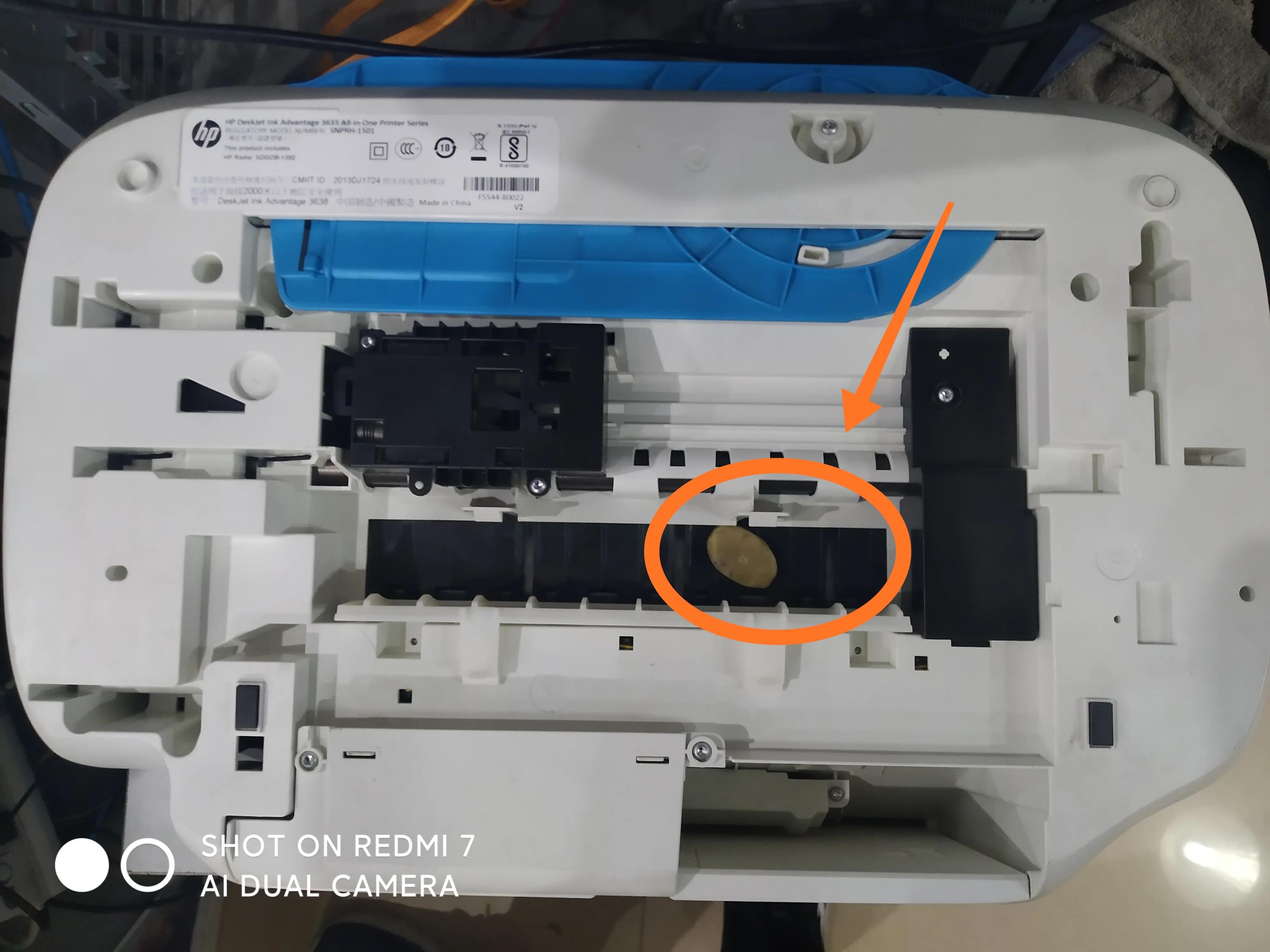 HP Deskjet lnk Advantage 3638 color printer allinone machine does not