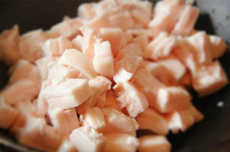 When boiled lard, remember to add water to boil, and add 3 more