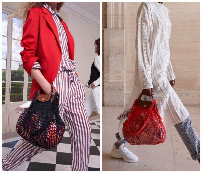 Grocery bags fashionable?Recently there is a trend called