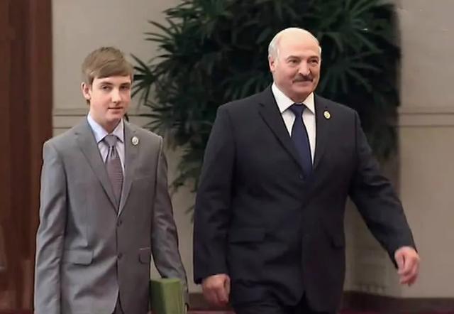 The first son of Belarus has grown from a young boy to a handsome man ...