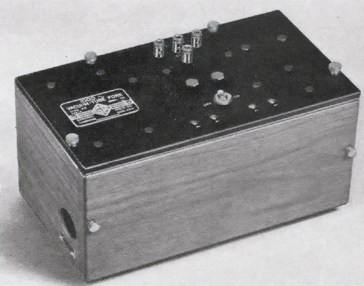 "History of Radio" Tuning Fork Oscillator in 1941, composed of vacuum