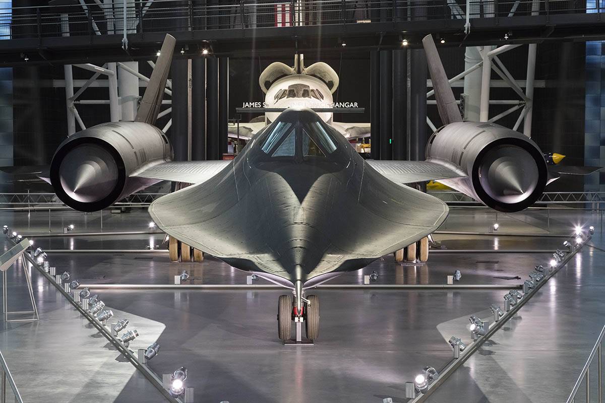 The SR71 "Black Bird" reconnaissance aircraft uses a large number of