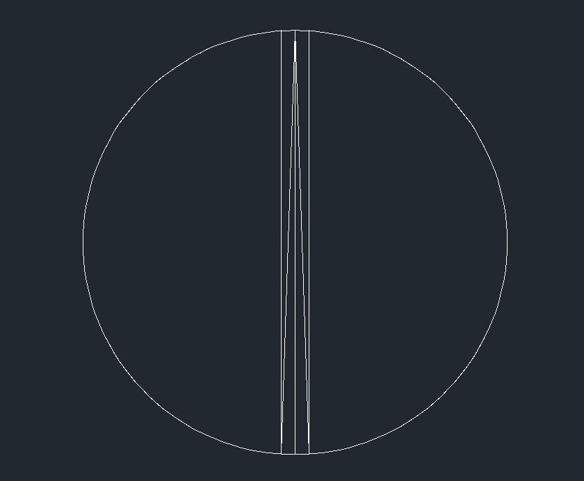 An example to illustrate the use of CAD commands, simple and practical