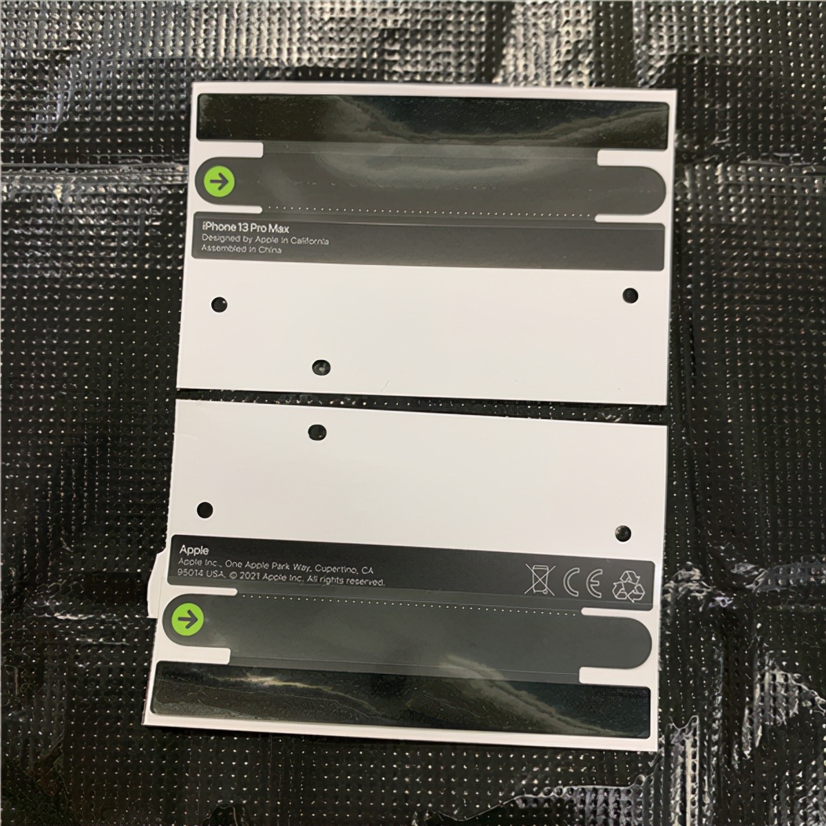 The iPhone 13's tamperevident label is cracked, and the cost may be