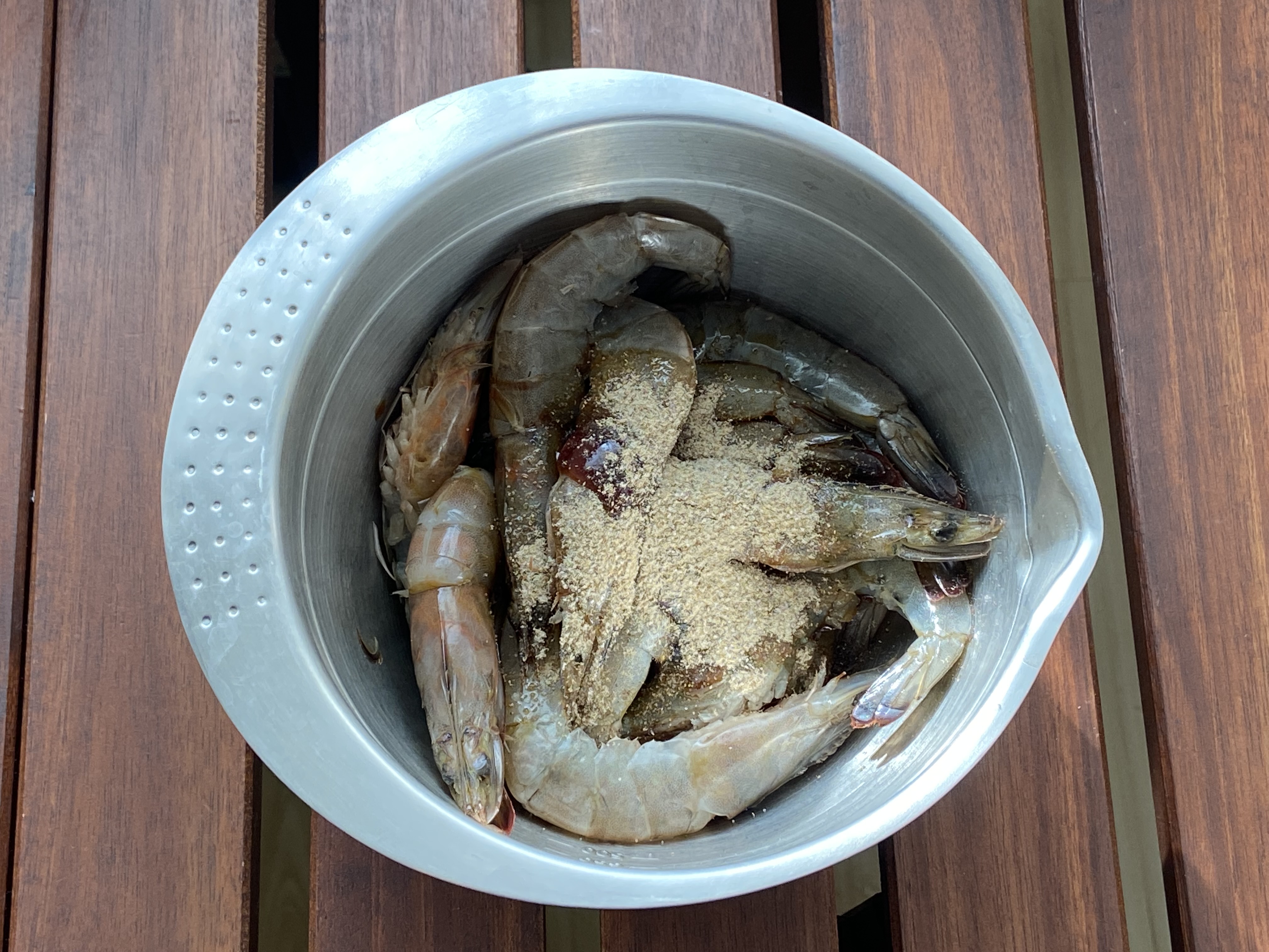 You can cook salt and pepper grilled shrimp in the spike barbecue