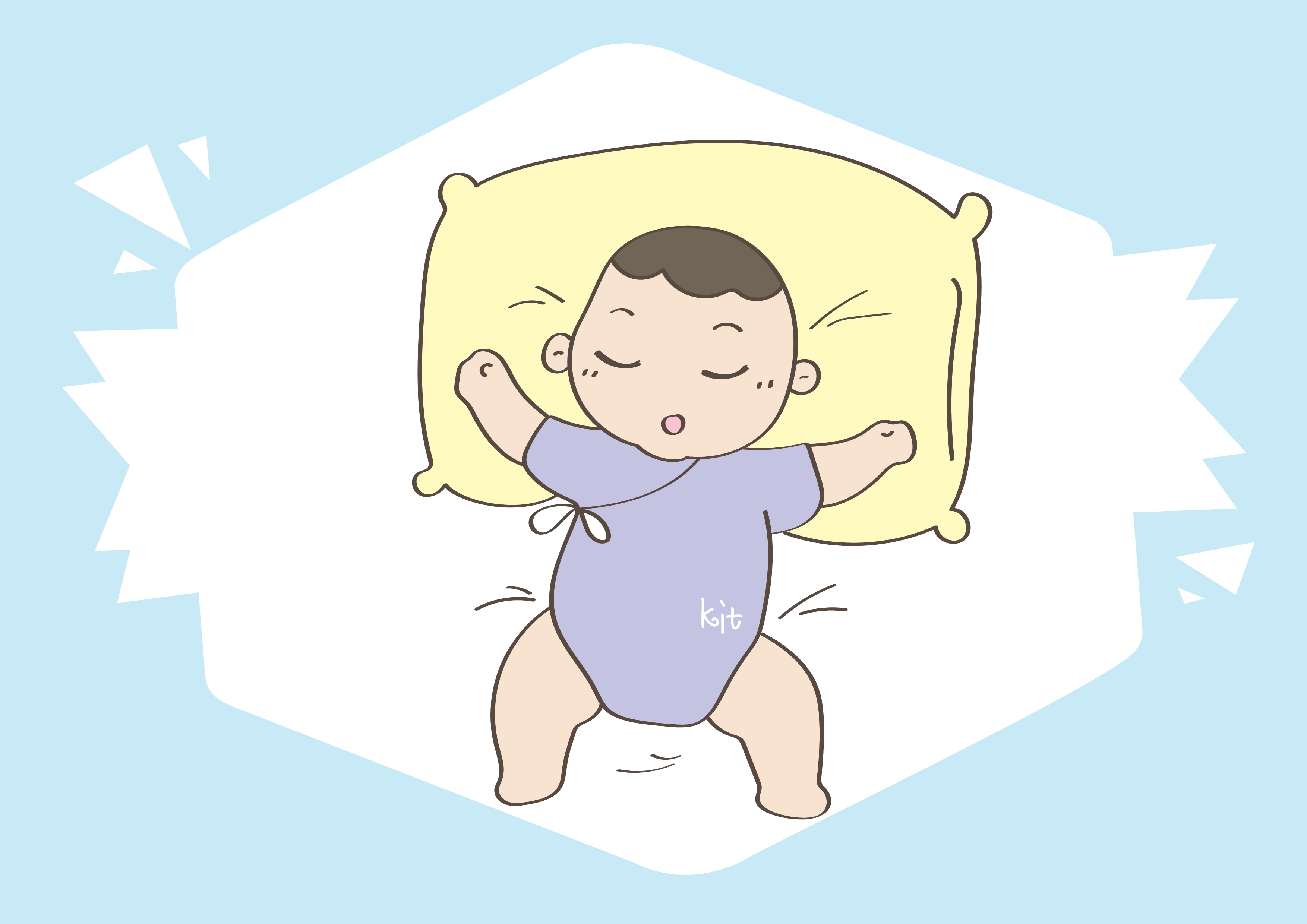 Why does the baby always kick the quilt when he sleeps at night? Will