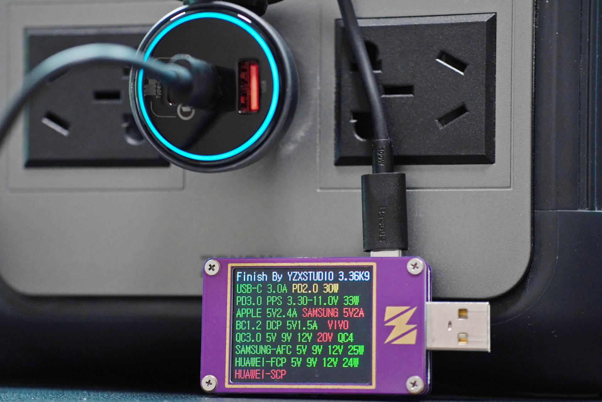 Multichannel fast charging output, evaluation of the use of Baseus