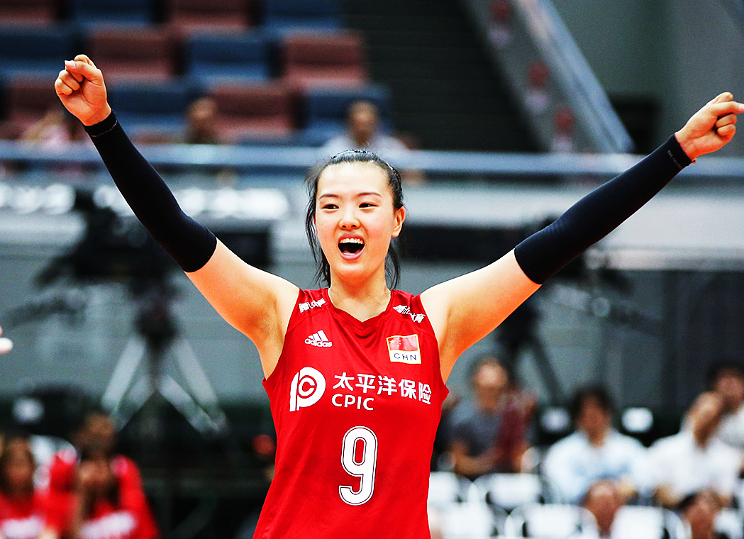 This is the spirit of the women's volleyball team!Women's volleyball