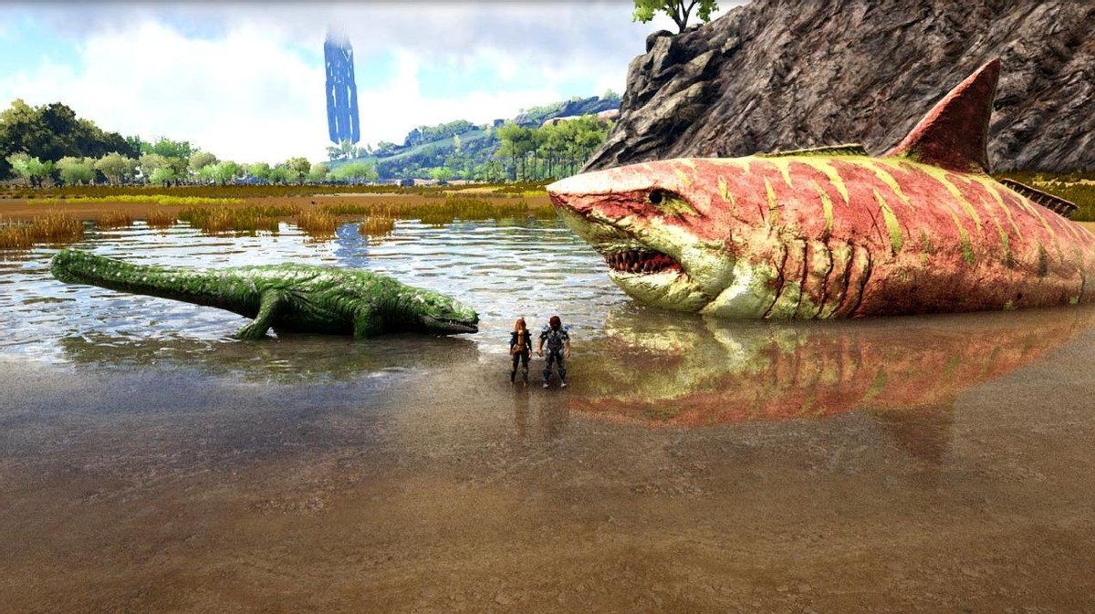 The anchor of "Ark Survival Evolved" explores the ocean.Did you