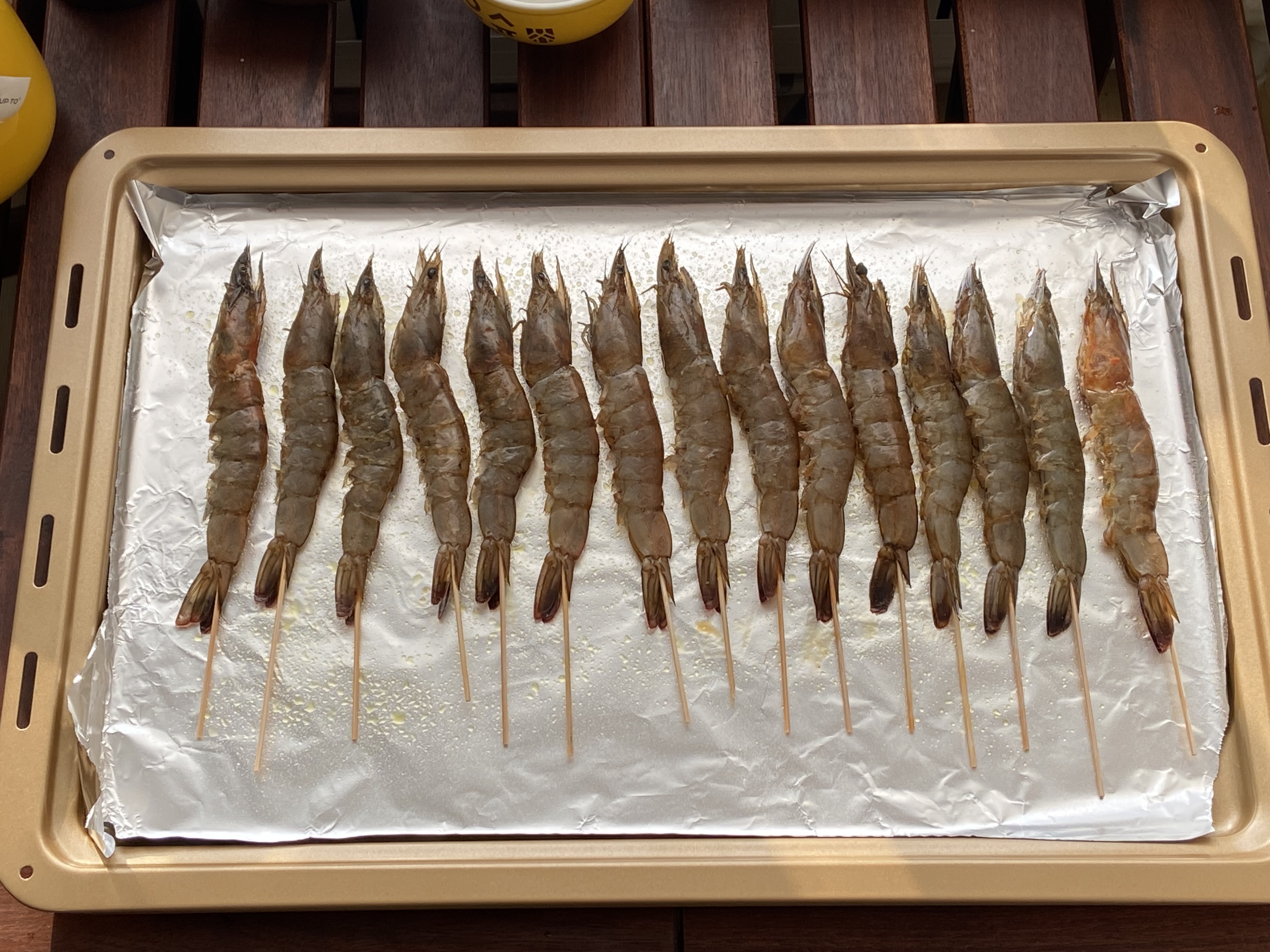 You can cook salt and pepper grilled shrimp in the spike barbecue