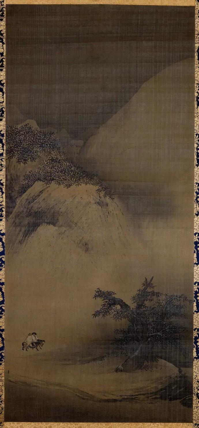 马远《晓雪山行图》南宋 夏圭《雪堂客话图》元 黄公望 《九峰雪霁图