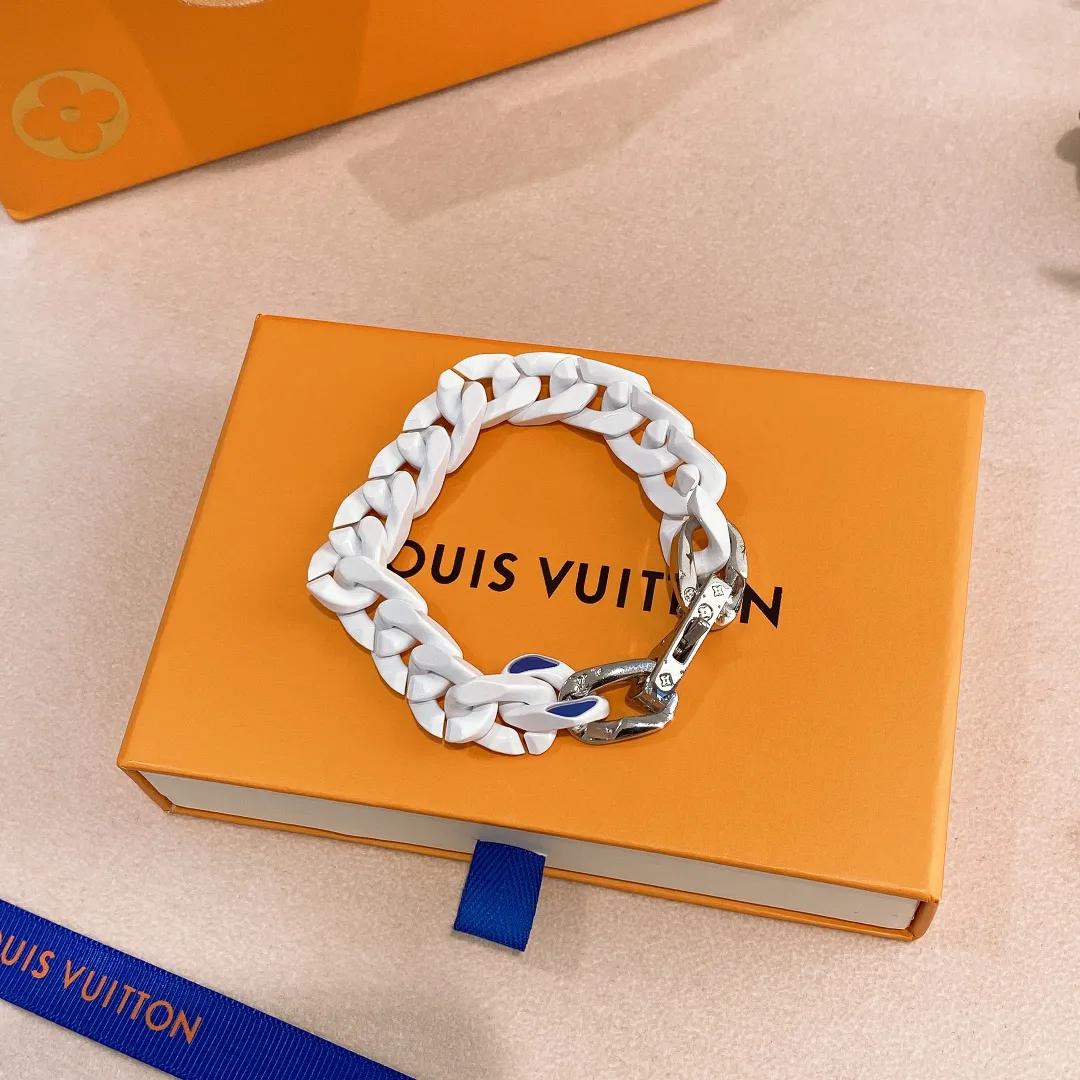 Louis Vuitton, blue sky and white clouds Cuban couple bracelet - iNEWS