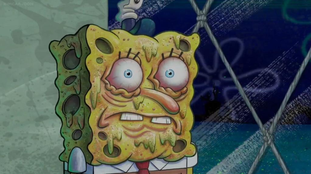 bloodshot eyes spongebob