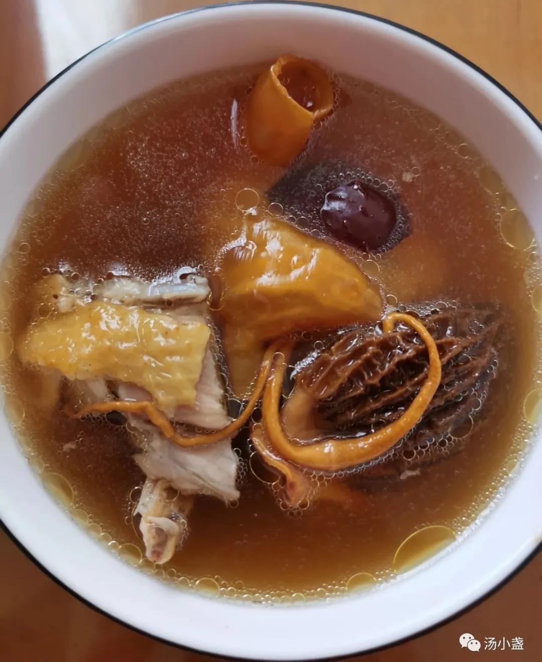 Morel Mushroom Chicken Soup Tonic for lung, spleen and kidney