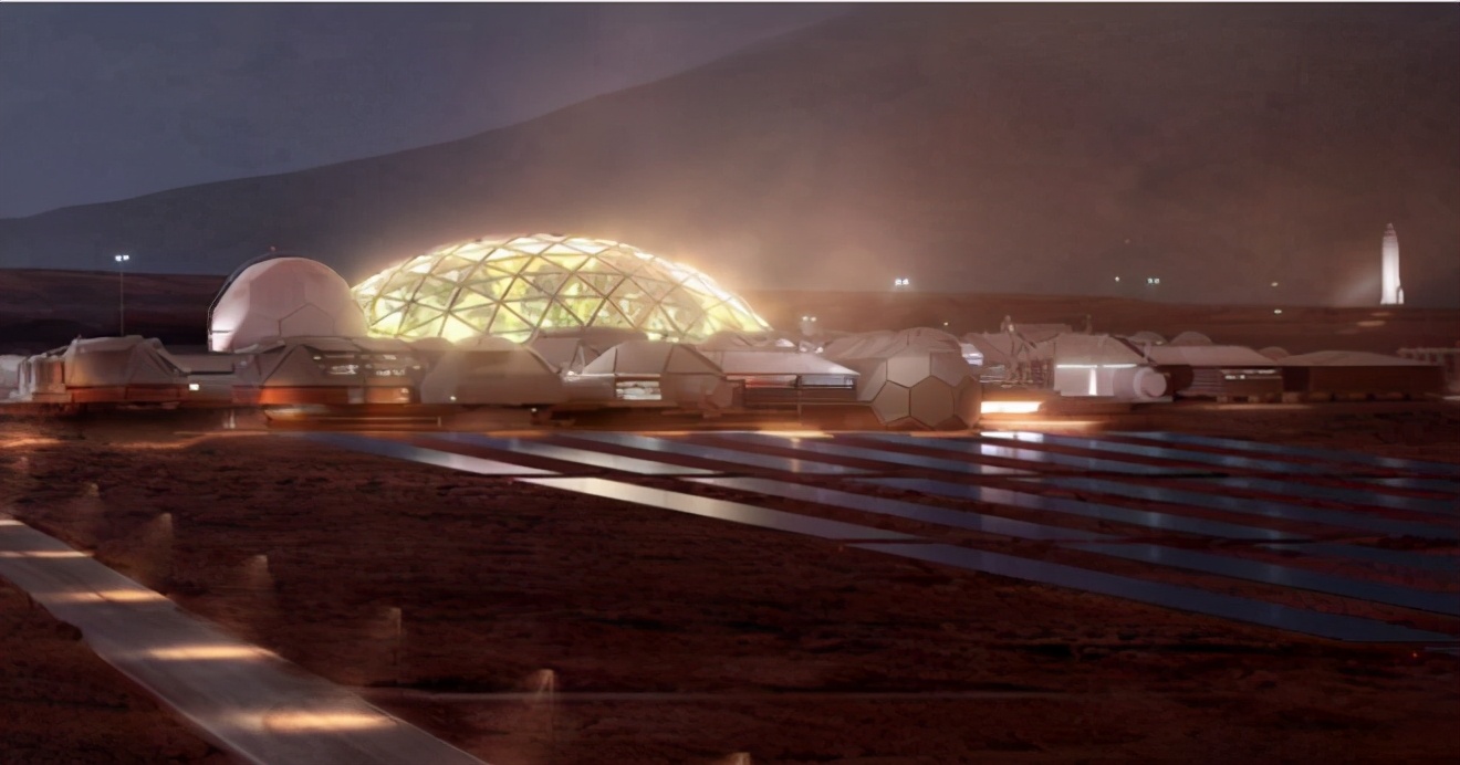 马斯克第一座火星城市将采用玻璃穹顶