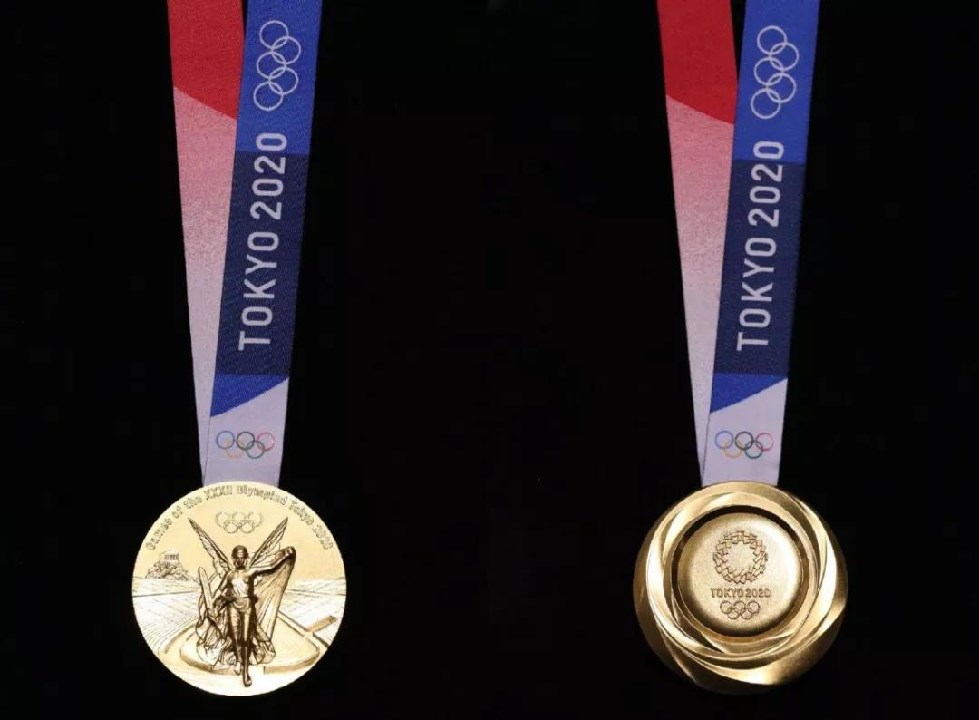 The Olympic gold medal weighs 556 grams, and the 