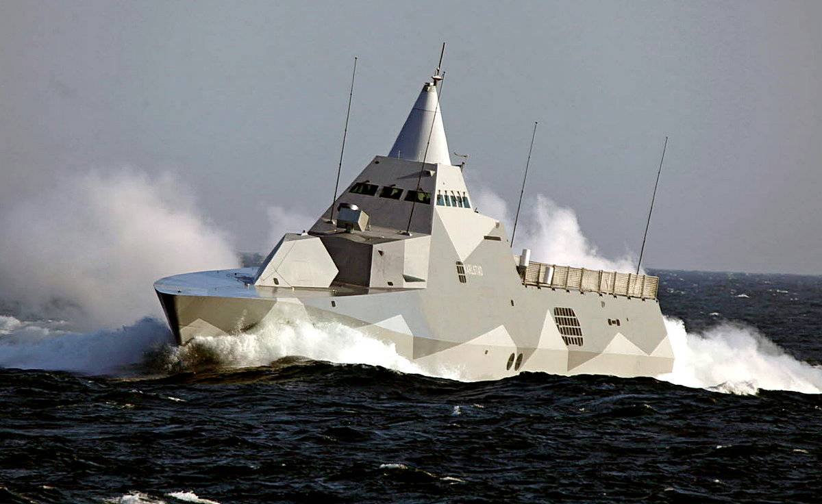 Picture 110 of the Swedish Visby-class patrol ship, the pioneer of the ...