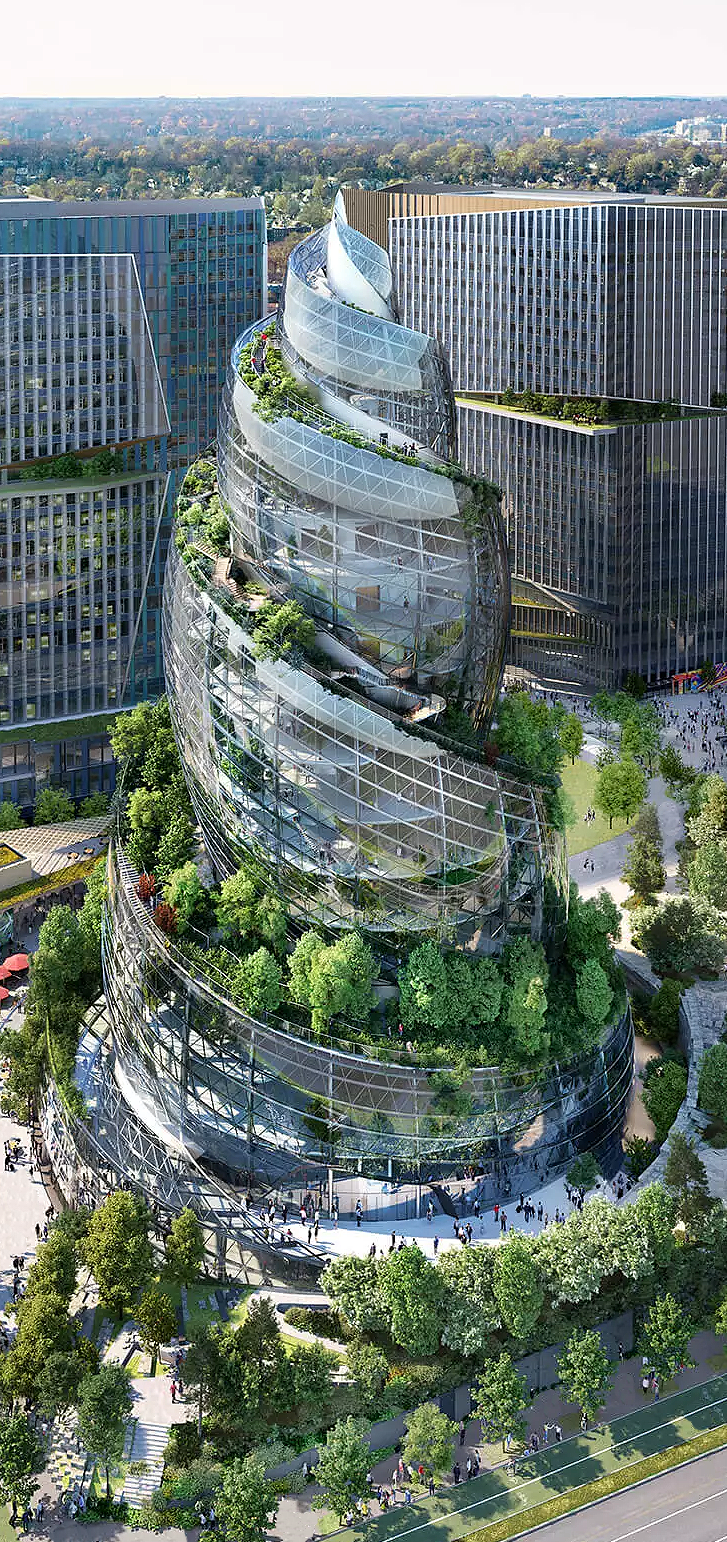 Amazon Arlington's new headquarters building design reproduces the ...