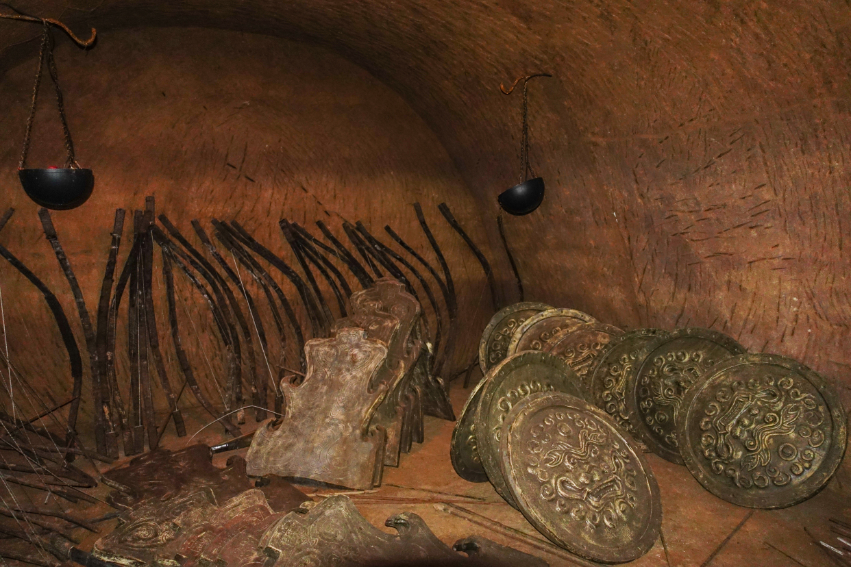 The first Tibetan soldiers cave in China is in Luoyang. It is several kilometers long and can