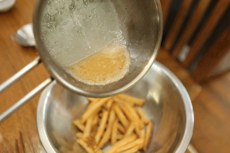 Don't eat French fries when you watch a movie. Try to do this, instead