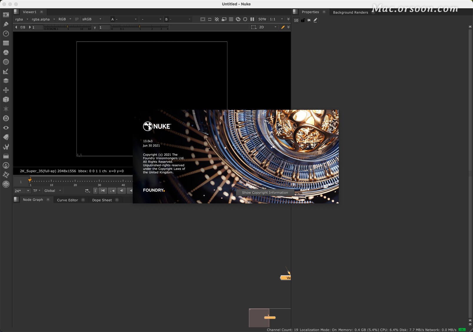 Video post synthesis software Nuke 13 for Mac (support m1) v13.0v3