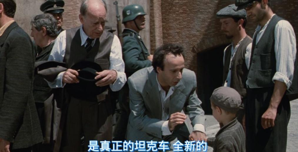 "Life is Beautiful" Guido has to convince his children that he is in