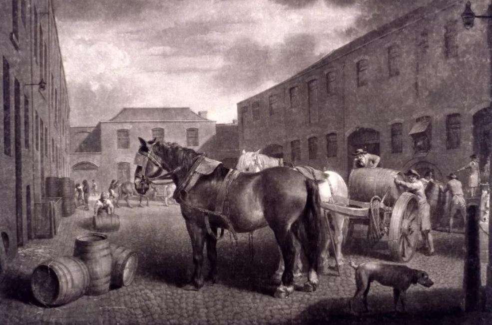 In 1841, British buildings were washed down by the "beer flood" and 7