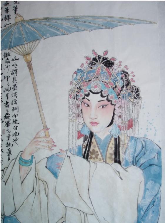 Liang Jian: Young Painter Of Opera Characters, Delicate And Moving With 