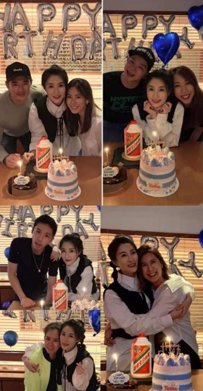 Hong Kong star Lin Xiawei's birthday, and Hawick Lau attended the venue ...