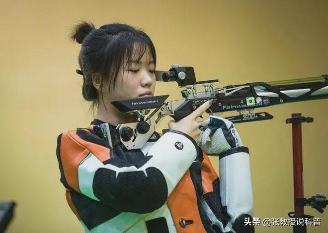 How difficult is the Olympic first gold 10m air rifle?The bullseye is ...