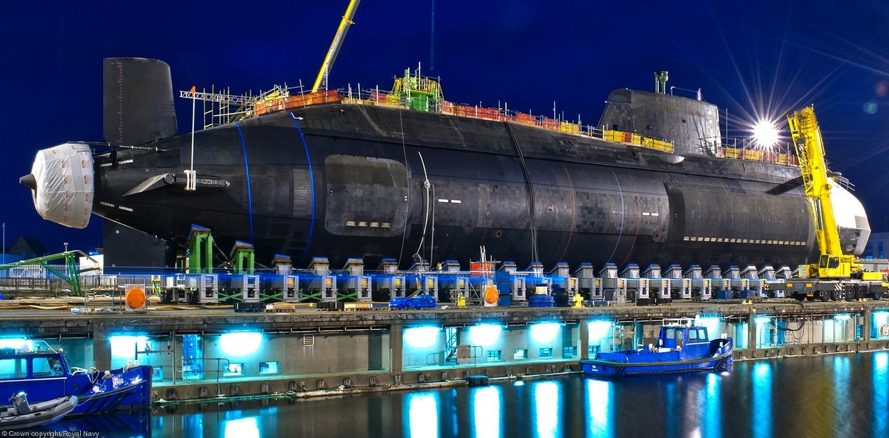 The latest British nuclear submarine with a cost of 2.5 billion US ...