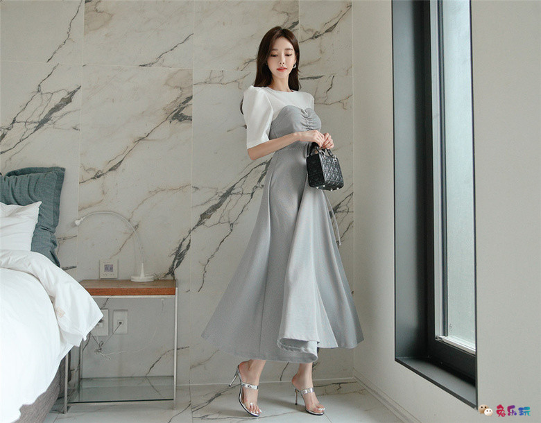 孙允珠丨田纳西俏皮青春高腰百褶长裙