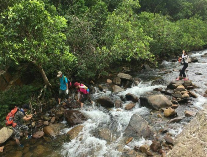 Enping is surprised to see a mountain stream that stretches for ten ...