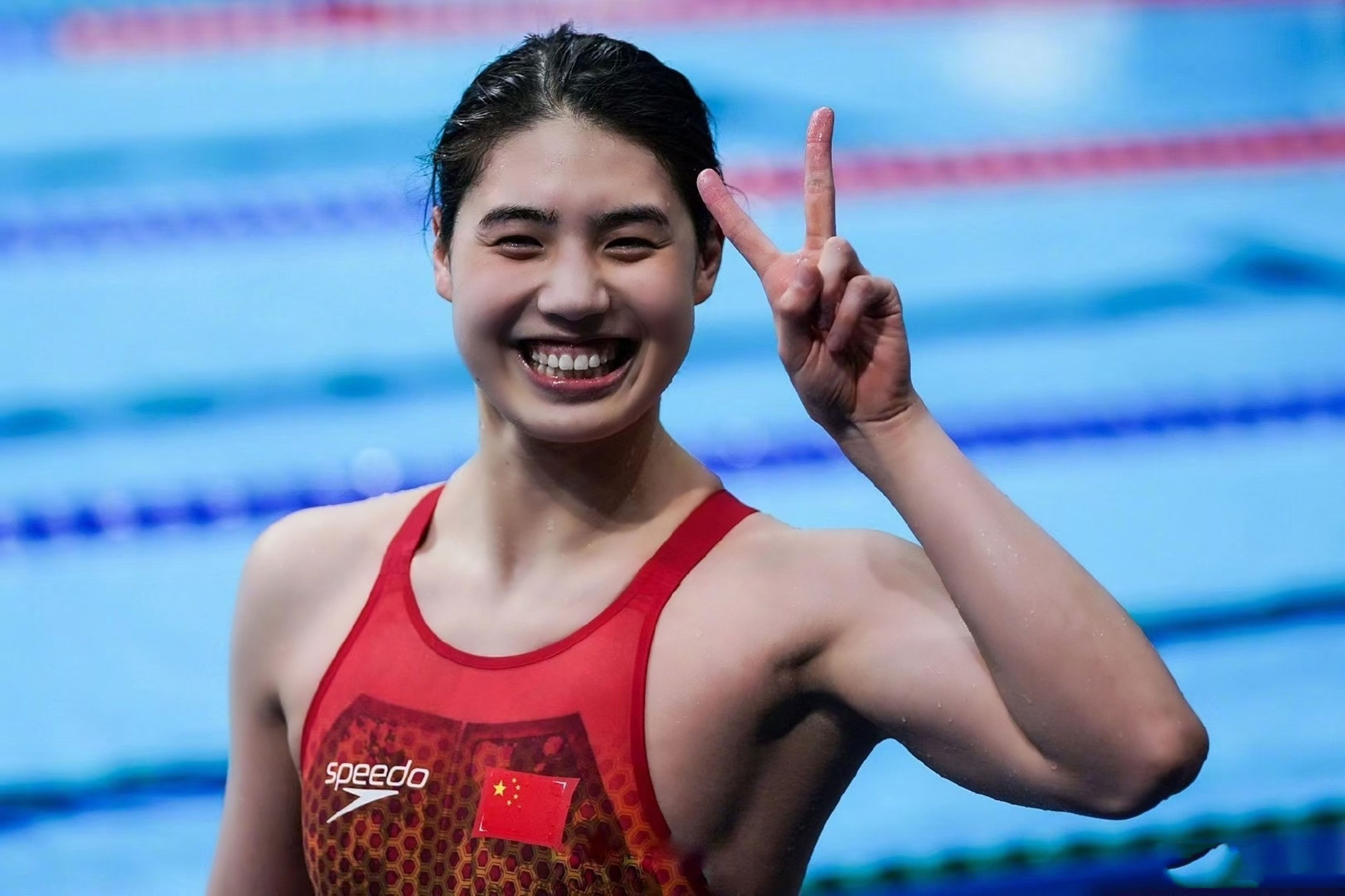 getting married!Swimming champion Shi Jinglin married the people's ...