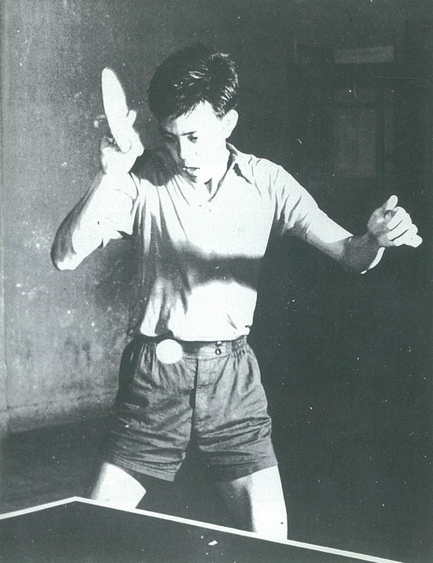 Rong Guotuan China's first world champion in table tennis, won the