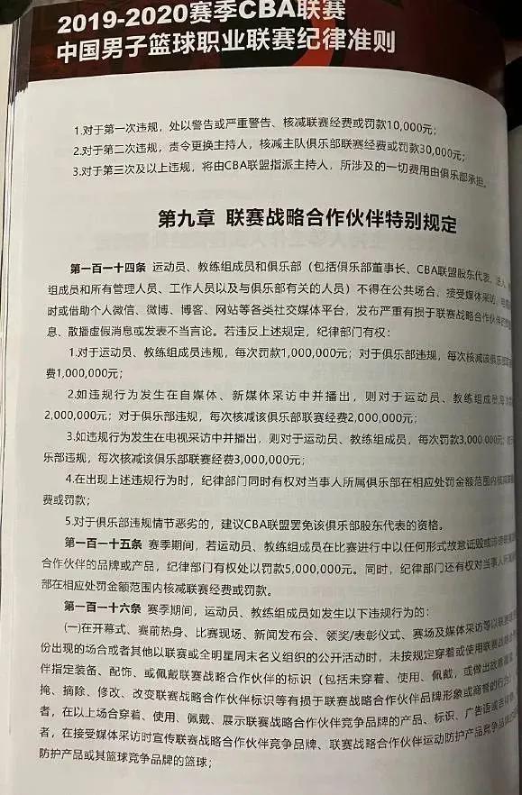 CBA球员背AJ双肩包被罚115万，这是什么奇葩规定？