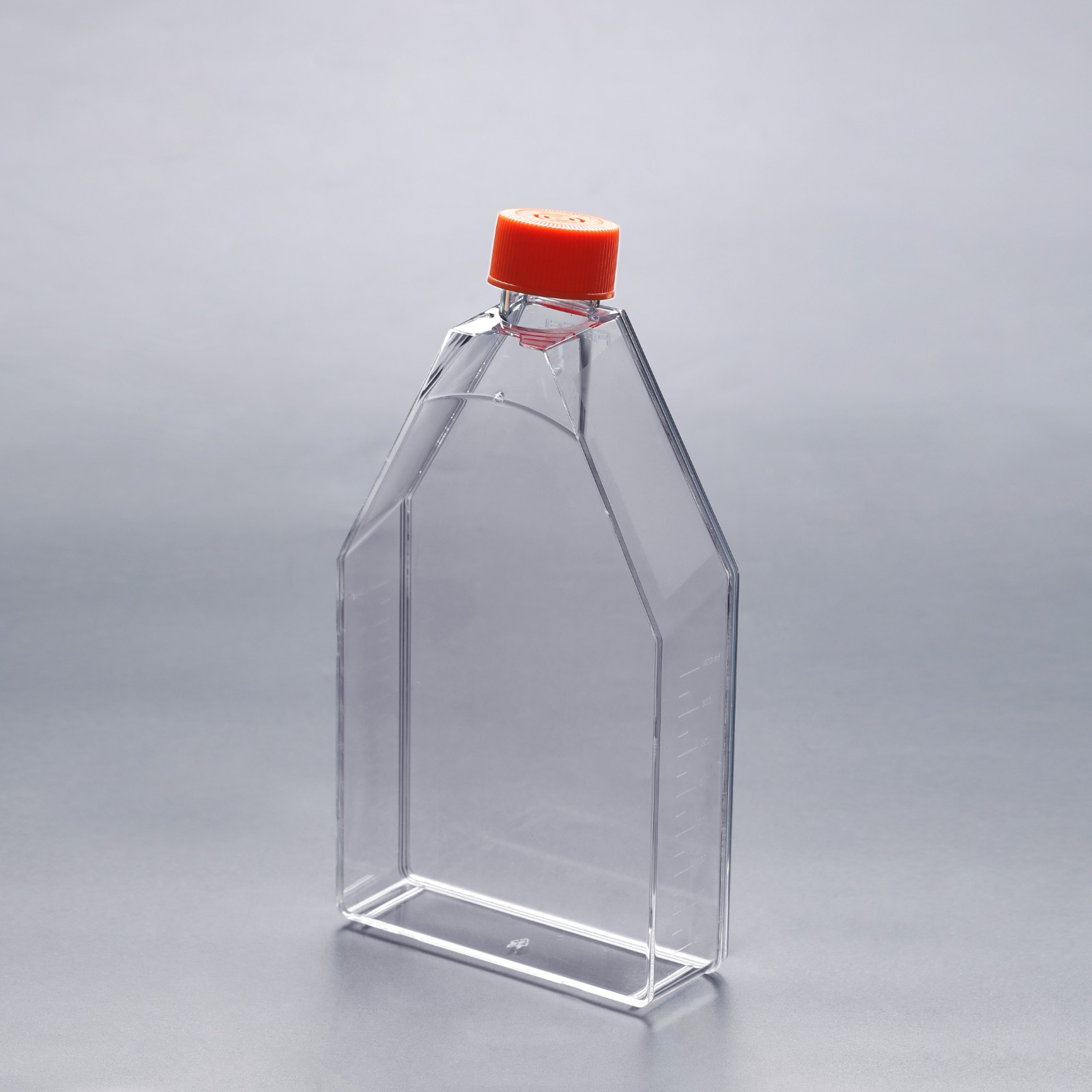 What is the reason why the cells in the cell culture flask do not