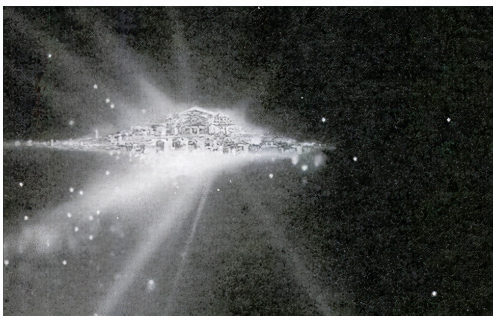 The Hubble Telescope photographed the mysterious "kingdom of heaven